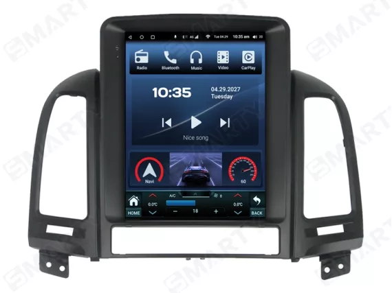 Hyundai Santa Fe 2 Gen CM (2006-2012) Tesla Android car radio