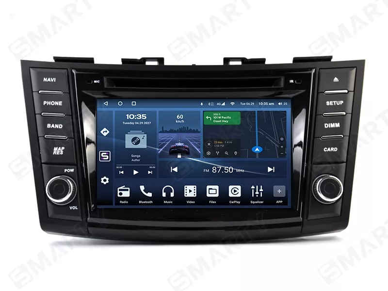 thumbnail image 2 of Hodozzy Android Car Stereo For Suzuki Swift 2011-2015 Radio Wireless Carplay Android Auto 9 Inch Touchscreen Bluetooth Hifi GPS Navigation Wifi FM RDS Radio, Camera Car Screen For Suzuki Swift 2 of 13