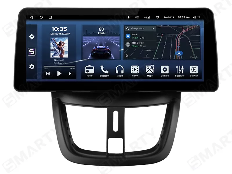 Autoradio Android 15 Pour Peugeot 207 (2006-2015) - Écran Tactile 9 Pouces - CarPlay/Android Auto Sans Fil - GPS, WiFi, DSP