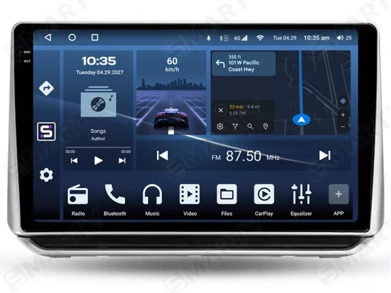 Nissan Juke 2 Gen (2019-2023) Samochodowy Android stereo Apple CarPlay