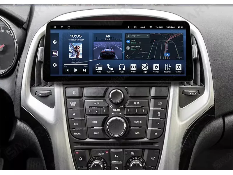 Autoradio Android 14 Pour Opel Astra J/Excelle (2010-2014) - 9" Avec CarPlay/Android Auto Sans Fil, WiFi, GPS