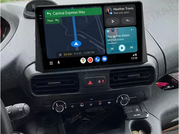 Peugeot Rifter/Partner (2018-2023) Android car radio Apple CarPlay