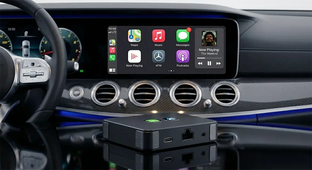 Wireless CarPlay / Android Auto Interface Box for Mercedes