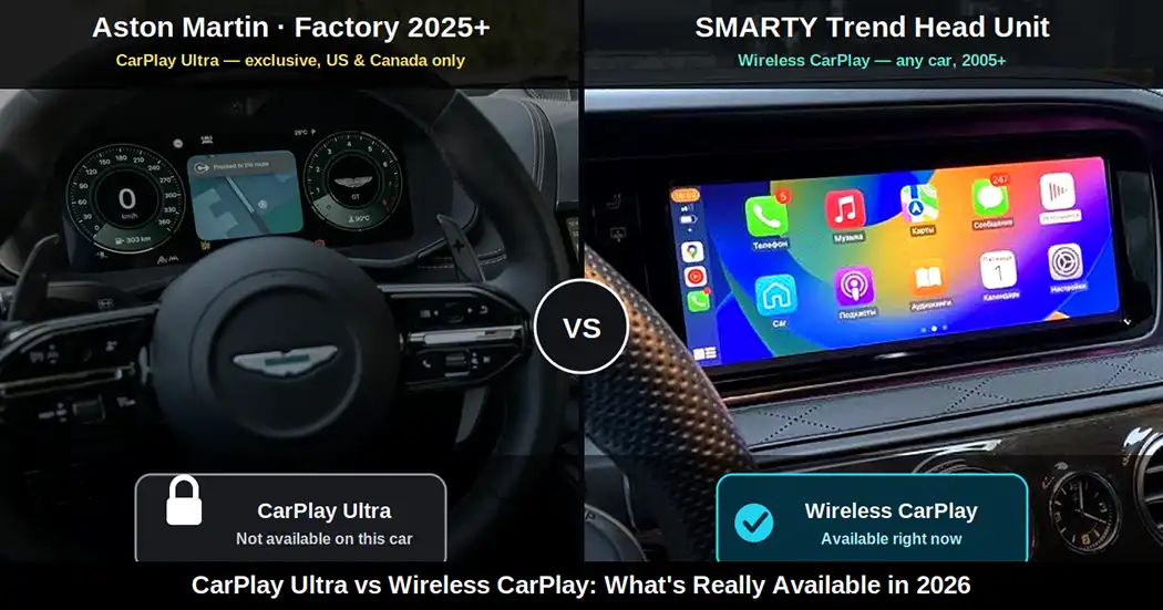 Apple CarPlay Ultra vs Android