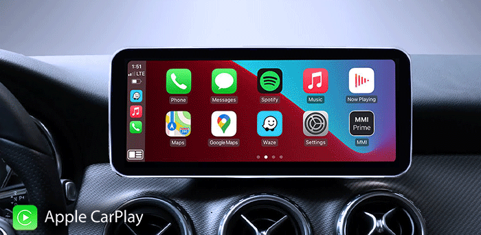 Apple CarPlay and Android Auto Mercedes car radio | SMARTY Trend