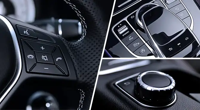 Mercedes-Benz comand controller and steering buttons | SMARTY Trend