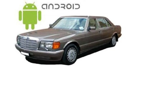 Mercedes-Benz W126 installed Android head unit