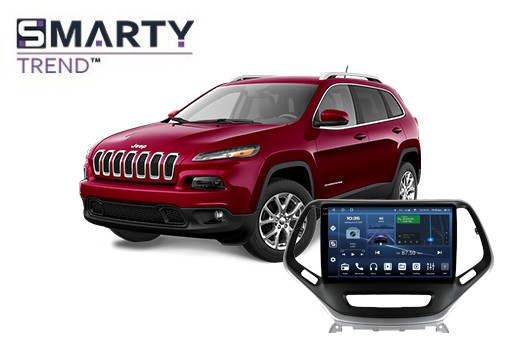 Jeep Cherokee/Liberty KL (2013-2019) Android head unit geïnstalleerd