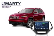 Jeep Cherokee/Liberty KL (2013-2019) installed Android head unit
