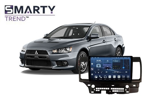 Mitsubishi Lancer 10 2012 ha installato un'unità principale Android