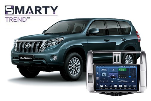 Toyota Land Cruiser Prado 150 2012 installiert Android Hauptgerät