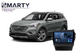 Hyundai Santa Fe 3 2015 com unidade central Android instalada