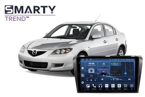 Mazda 3 (2003-2009) unidad principal Android instalada