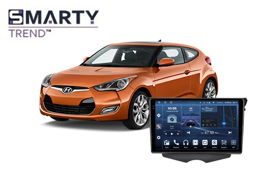 Hyundai Veloster (2011-2017) установлена магнитола на Андроиде 