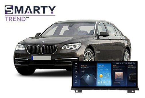 BMW 7 Series F01/F02 (2008-2015) установлена магнитола на Андроиде - 12,3 дюйма