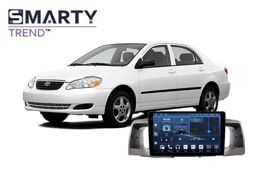 Toyota Corolla E130 (2000-2007) установлена магнитола на Андроиде 