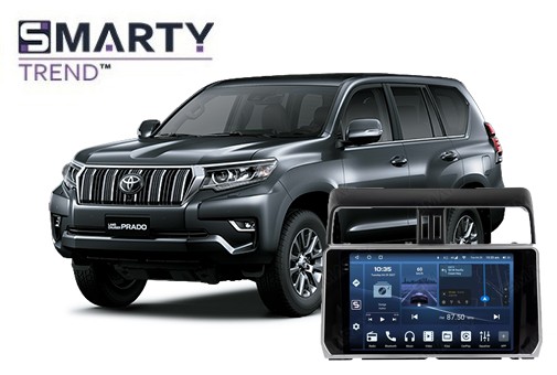 Toyota Land Cruiser Prado 150 2018 Android head unit geïnstalleerd