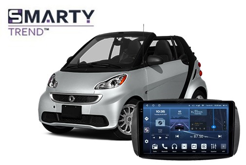 Smart Fortwo C453/A453 (2014-2021) установлена магнитола на Андроиде 