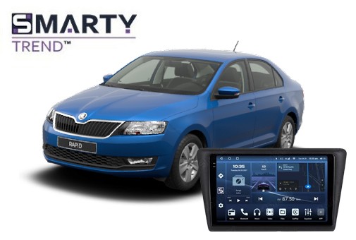 Skoda Rapid Spaceback (2013+) установлена магнитола на Андроиде 