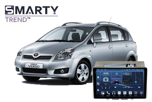 Toyota Corolla Verso (2004-2009) установлена магнитола на Андроиде 