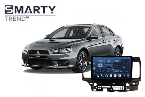 Mitsubishi Lancer 10 (2007-2015) установлена магнитола на Андроиде 