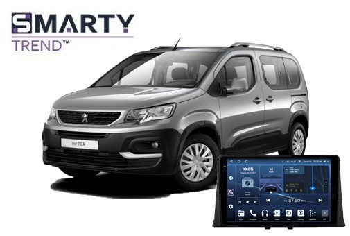Peugeot Rifter/Partner (2018-2023) установлена магнитола на Андроиде 