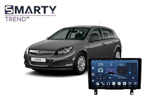 Unidade central Android instalada no Vauxhall/Opel Astra H (2004-2014)