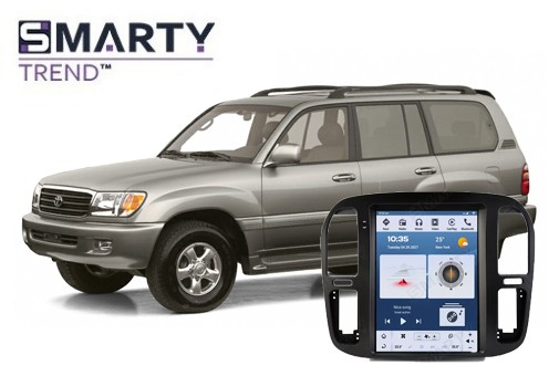 Toyota Land Cruiser 100 (1998-2002) installed Tesla Style Android head unit