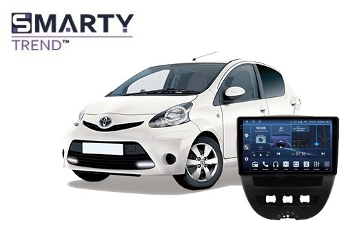 Toyota Aygo (2005-2014) установлена магнитола на Андроиде 