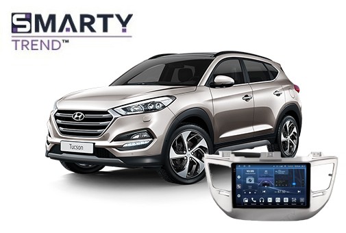 Hyundai Tucson TL (2015-2018) installed Android head unit  