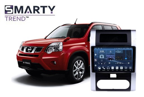 Nissan X-Trail T31 (2007-2014) Android head unit geïnstalleerd