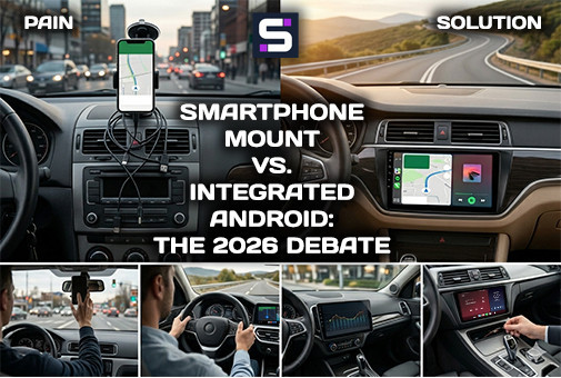 Ainda usa suporte para telemóvel? Por que o seu carro precisa de um upgrade Android