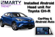 Toyota C-HR (2016-2023) Android 15 Installatiehandleiding: 2K QLED SMARTY Trend Head Unit met CarPlay & Originele Came
