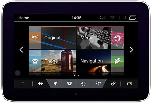 Home screen for Land Rover MTK