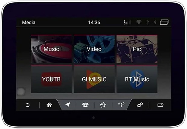 Home screen for Land Rover MTK