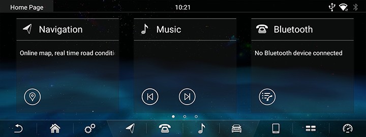 Jaguar Home screen - FYT UIS